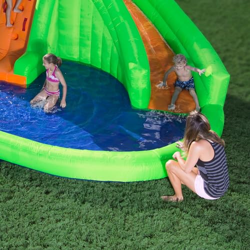 Blast Zone Crocodile Isle Inflatable Water Park with Blower
